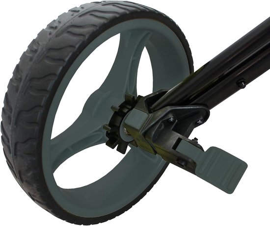 Golf Push Trolley - Golftrolley - Sporten - Aluminium frame - 40x33x82cm - Zwart/Gunmetal — afbeelding 3