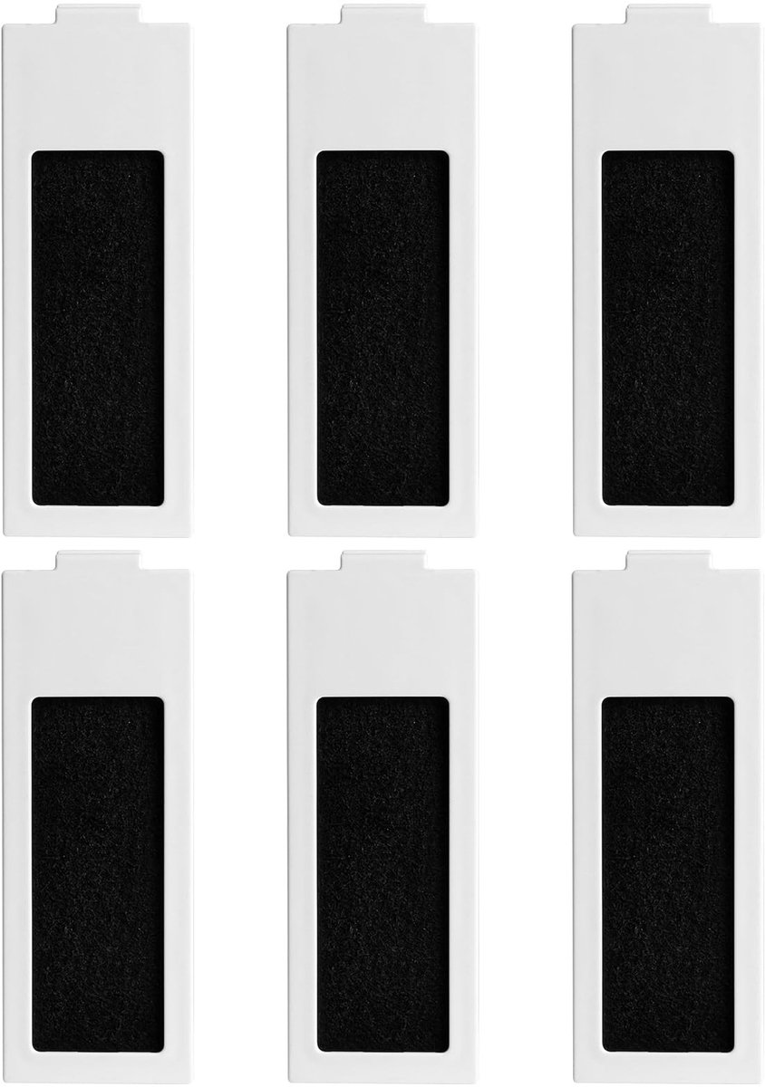 Dailygoods- HEPA Filters 6 Stuks - Vervanging voor Ecovacs T30 Pro Omni/T30 Omni - Duurzaam - Wasbaar - Hoge efficiëntie luchtzuivering - Stofzuigerfilters