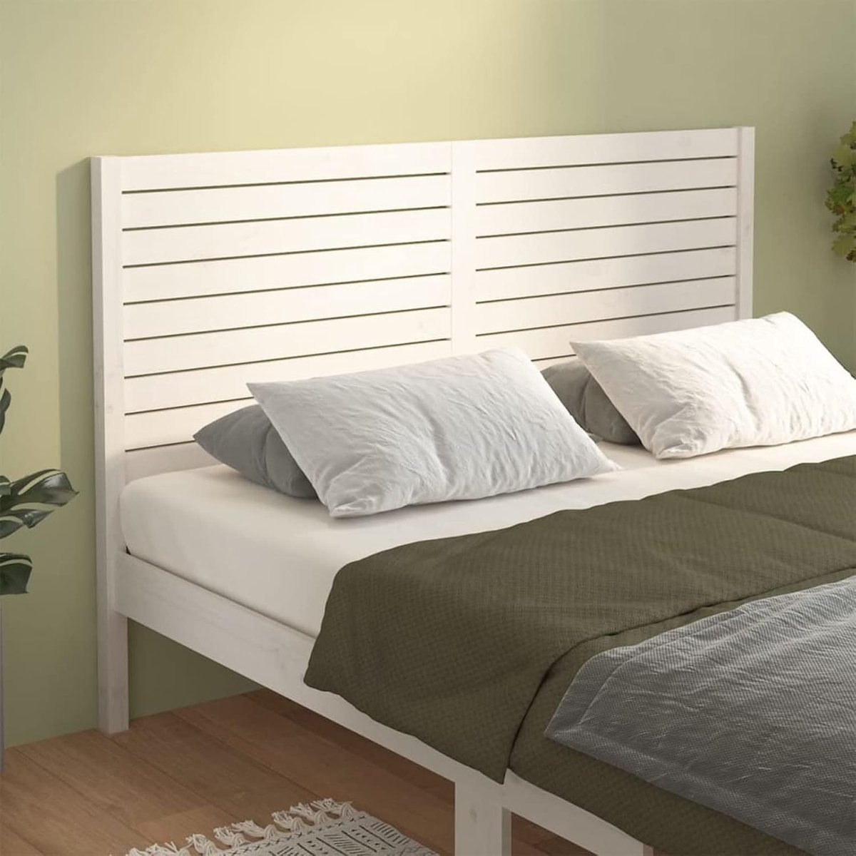 Hoofdbord voor bed - Houten hoofdeinde - Slaapkamer decoratie - Massief grenenhout - 126 x