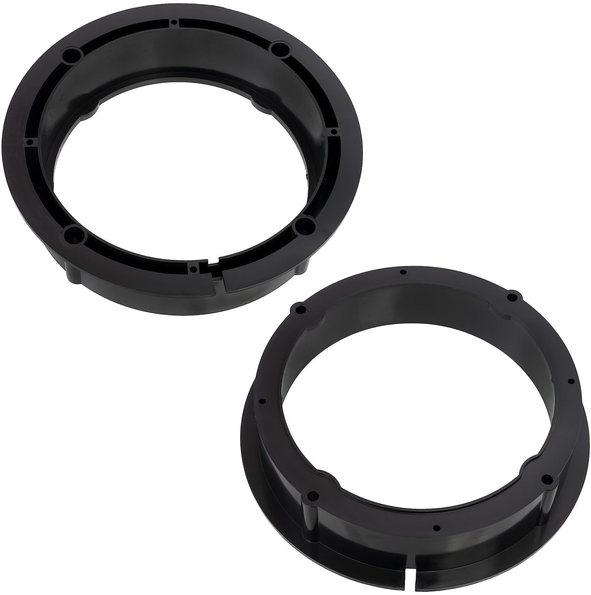 Dailygoods - Set van 2 adapters voor autoluidsprekers - Compatibel met Audi A2, Seat Leon, Škoda Fabia - Ø165 mm - Voor- en achterdeur - Eenvoudige mo...