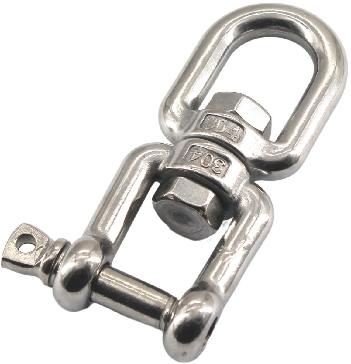 Dailygoods- Oogkaak Draaibare Beugel Ring M14 - 304 Roestvrij Staal - 360° Draaibaar - Max Belasting 1520KG - Stevig en Duurzaam - Ooghaak