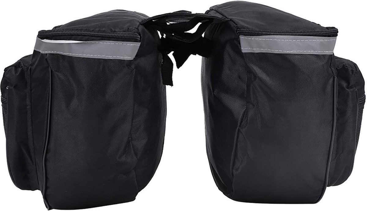 Dailygoods- Fietstas Waterdicht - Fietszadeltas Achter - Draagbaar - Reflecterende Strepen - Geschikt voor Bagagedrager - Perfect voor Korte Afstanden - Bagagedrager Tas