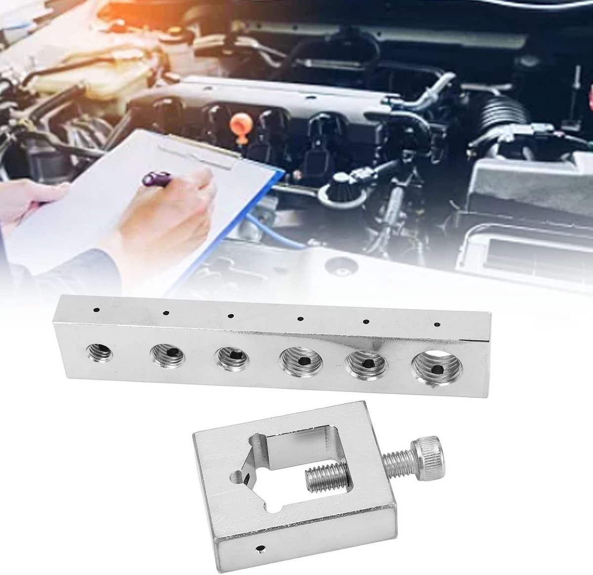 Dailygoods- Boorgids Veiligheidsslot - Moerboormal - Boutmal - Nauwkeurig Reparatiegereedschap - Geschikt voor 6-12mm - Voorkomt Boorbreuk - Boorset