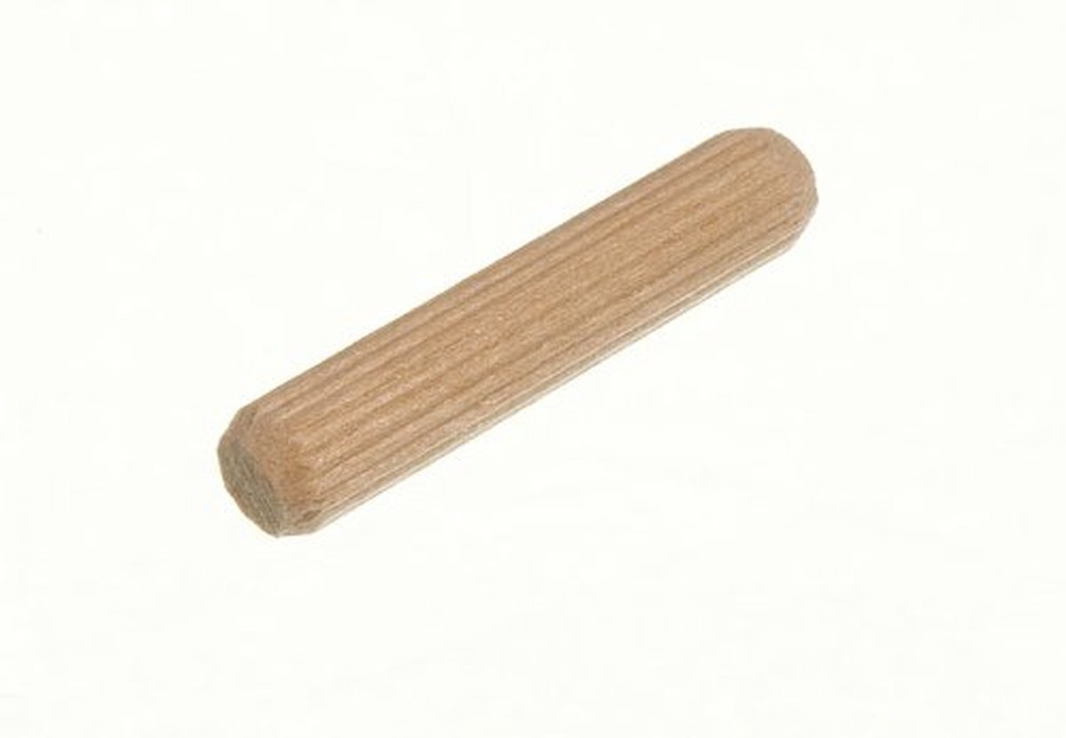 Houten Deuvels - Houtpennen Bevestiging - Houtverbinding Maken - Gegroefd Ontwerp - 5000 Stuks M6x30mm - Bruin