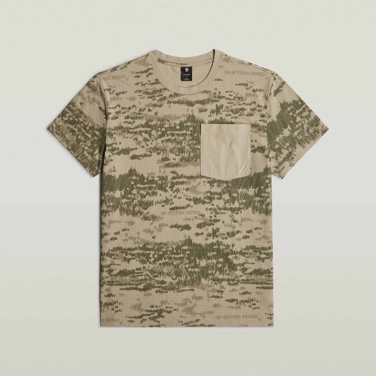 G-Star pocket r t Heren T-shirts Light Toggee Shadow Camo
