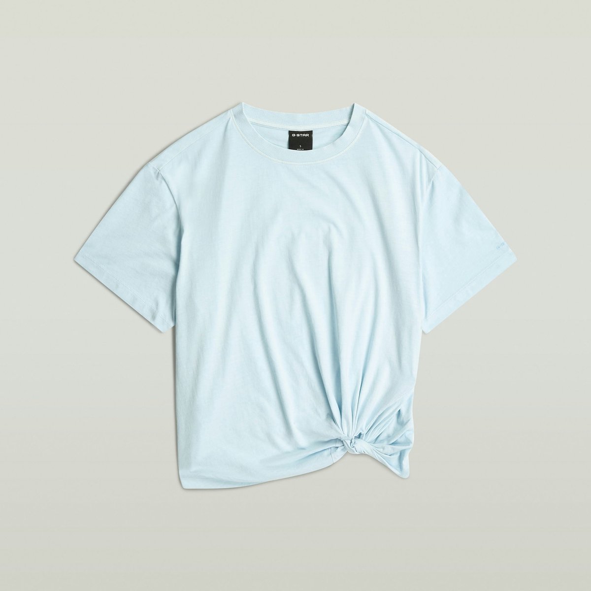 G-Star Washed relaxed knot r t wmn Dames Tops Blauw