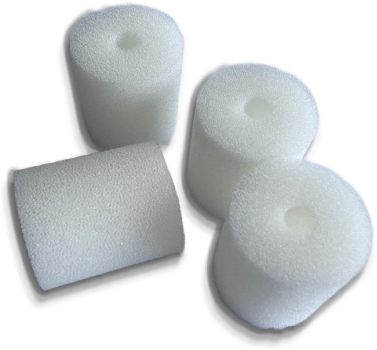 Dailygoods- HEPA-filters set van 4 - vervangend filter - robotstofzuiger - wasbaar - herbruikbaar - 60 × 24 × 24 mm - verbetert luchtkwaliteit - Stofzuigerfilters
