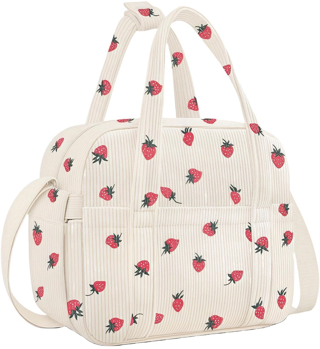 Dailygoods- Koeltas Klein - Isolerende Lunchtas - Herbruikbare Koeltas - Zachte Corduroy - Compacte Afmetingen 24,5x15x19 cm - Voor Onderweg