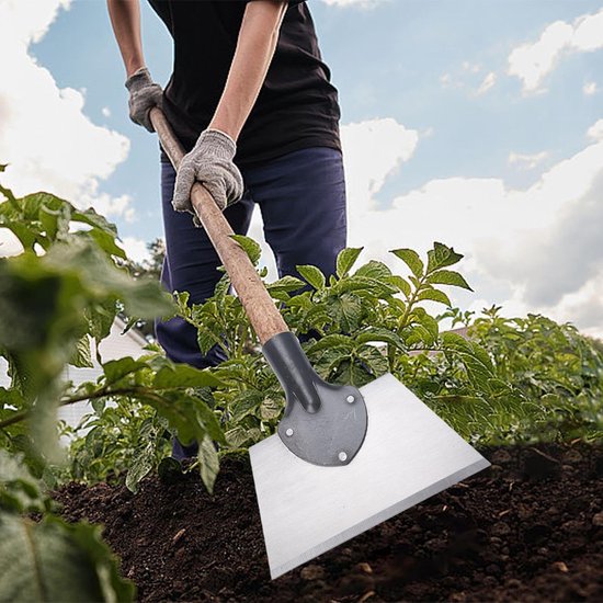 Platte schep voor landschapsarchitectuur, multifunctionele tuinschepje, multifunctionele tuinreinigingsschep, multifunctionele tuinreiniging, onkruidschraper, tuinreinigingsvel van Spear & Jackson — afbeelding 3