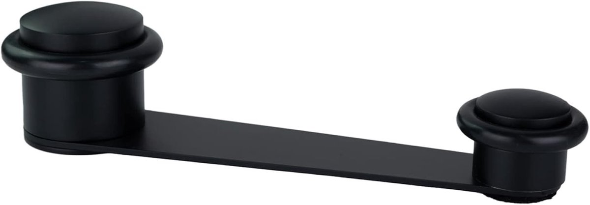 Deurstopper - Deurhouder - Muren beschermen - Draaibare houder - Tot 70 mm dik - Zwart gelakt