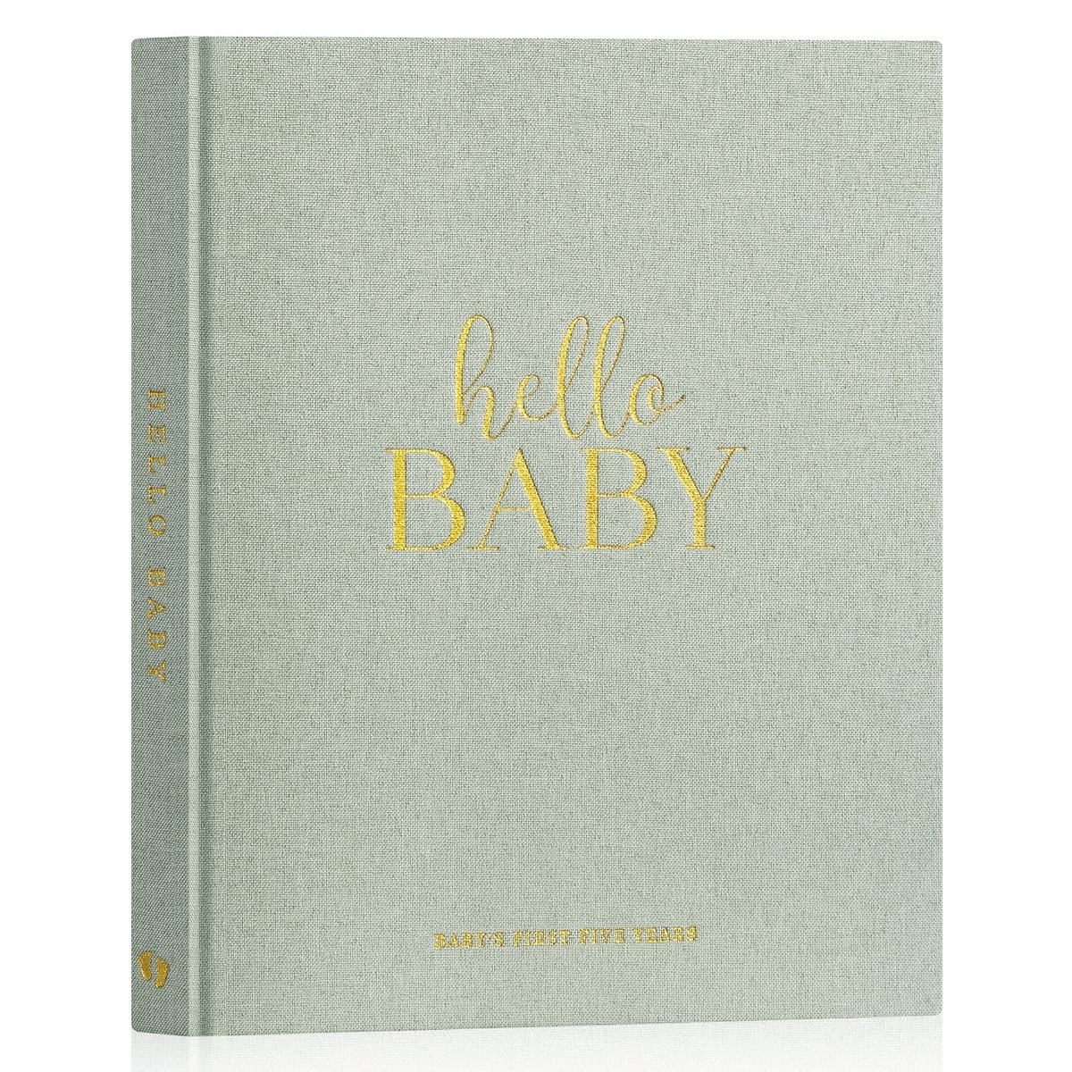 Dailygoods- Geboorteboek met ruimte voor 5 jaar herinneringen - Baby Album - Baby Fotoalbum - Persoonlijk Scrapbook - Genderneutraal - Schattige dierenillustraties - Babyalbum