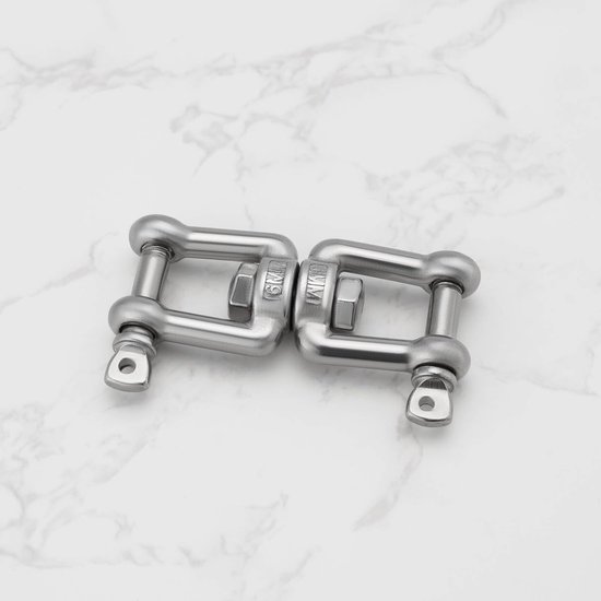 aladdien - Swivel Beugel - Dubbele Beugel - Zware prestaties - M6x67mm - 150kg - Geschikt voor Tuin en Boot - 4 stuks van Aladdien — afbeelding 5