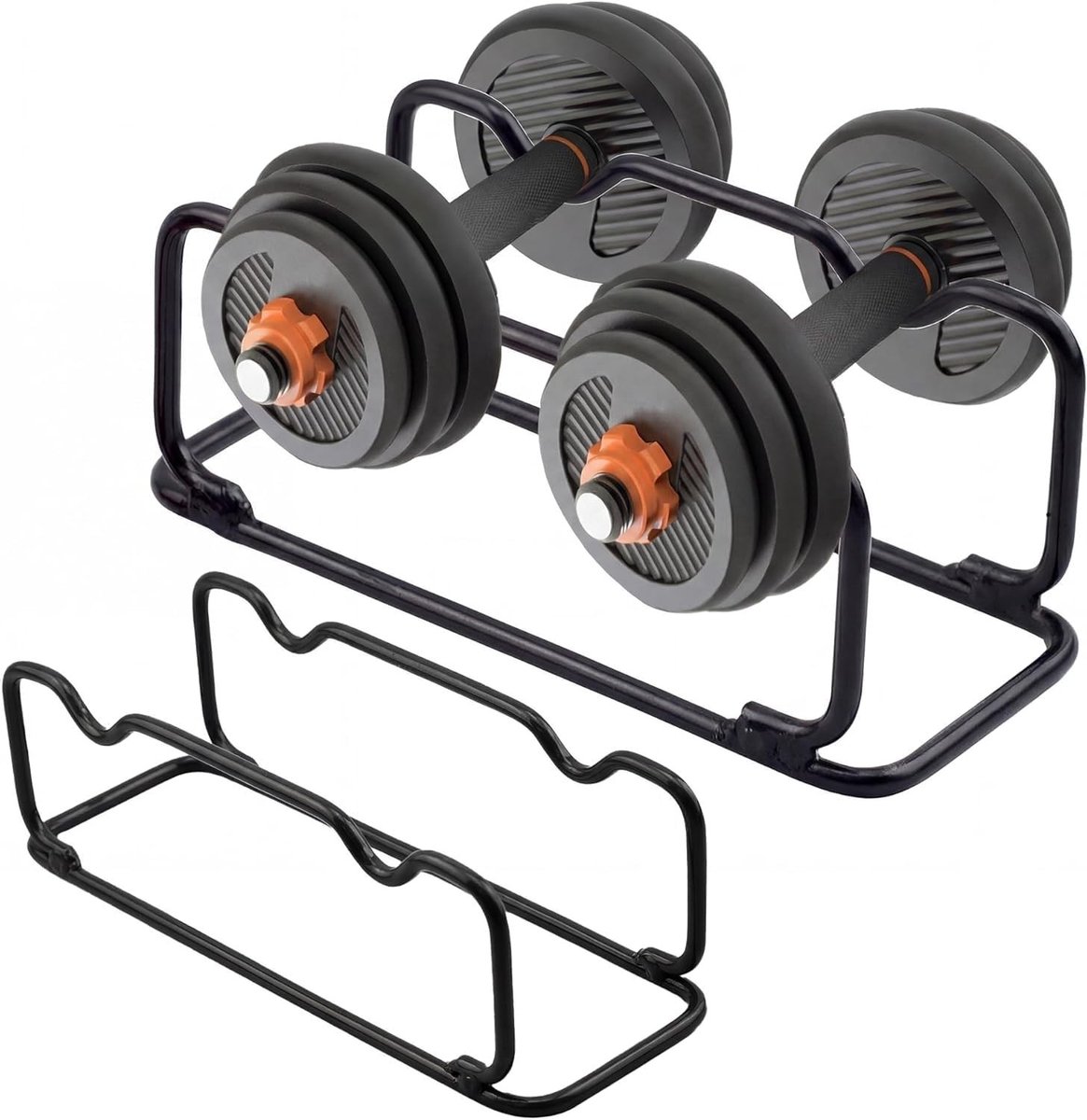 Multifunctionele Korte Dumbbell Stand voor Thuisgym - Compacte Gewichten Houder 30x11x10cm, Ideaal voor Krachttraining en Fitness