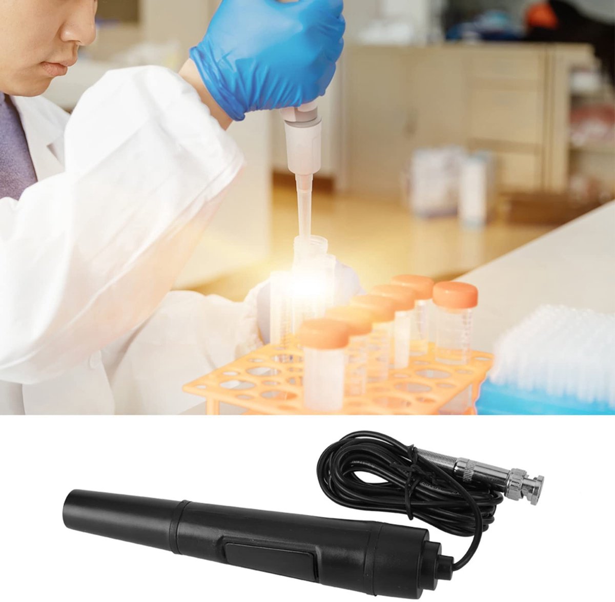 Dailygoods - Afneembare pH-elektrode met BNC-aansluiting voor Kwaliteitsdetectie