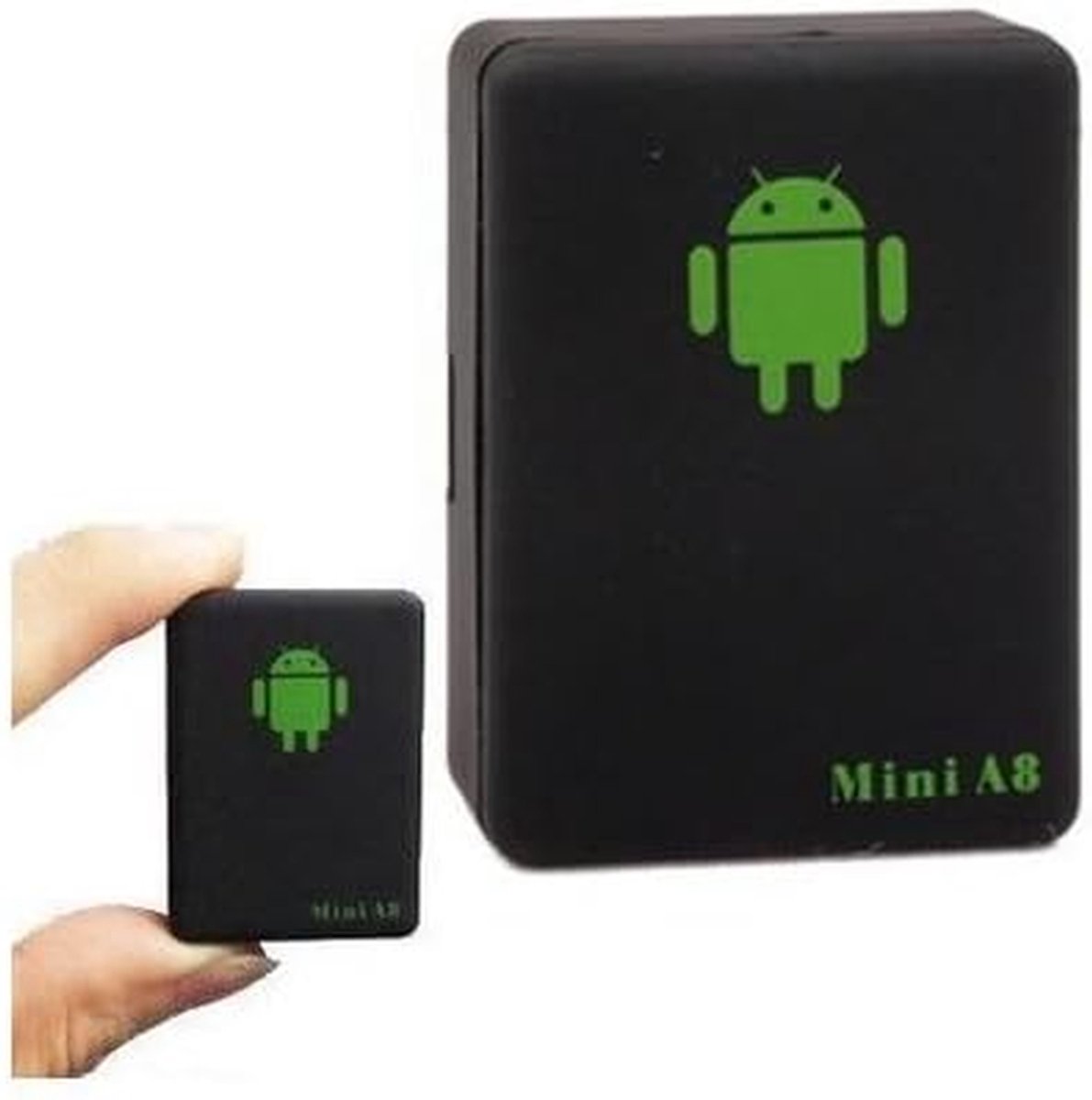 Mini Tracker - Locatie Finder - Persoonlijk Volgen - Met SOS Functie - 4.3 x 3.3 cm - Zwart