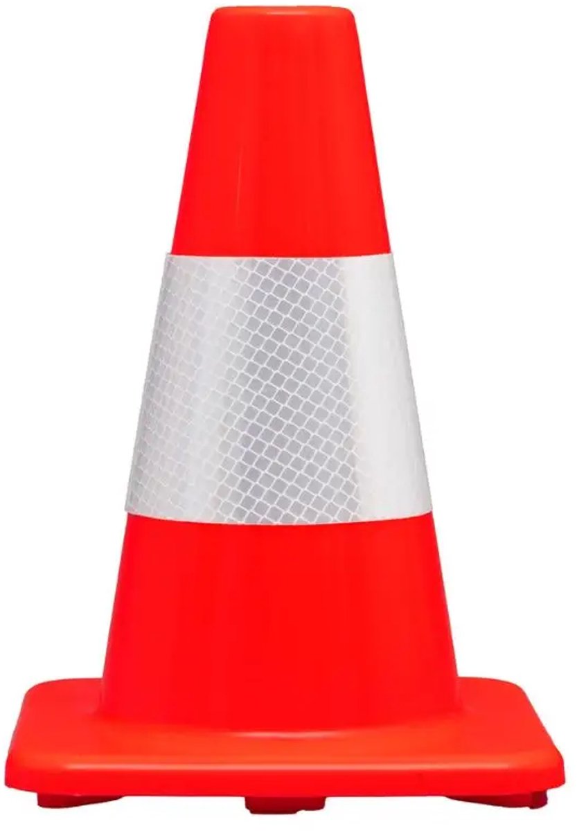 Ri-Traffic basic verkeerskegel - reflectieklasse 1 | 30 cm | 1 stuk