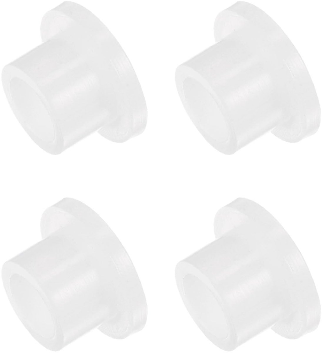 Dailygoods - Flensbussen - Nylon flenshulzen - Verbeter prestaties - Wit - Kunststof bussen - Geschikt voor diverse toepassingen - 4 stuks