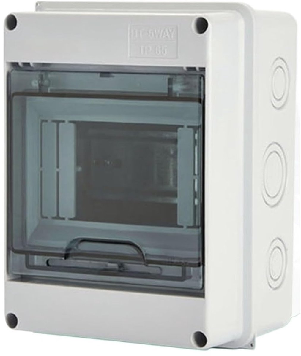 Verdeeldoos HT-serie - Schakelkast - Buiten Elektra - IP65 Waterdicht - 12-weg - Grijs