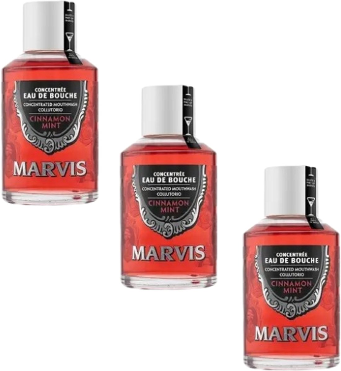 Marvis Mondwater Cinnamon Mint - 3 x 120 ml