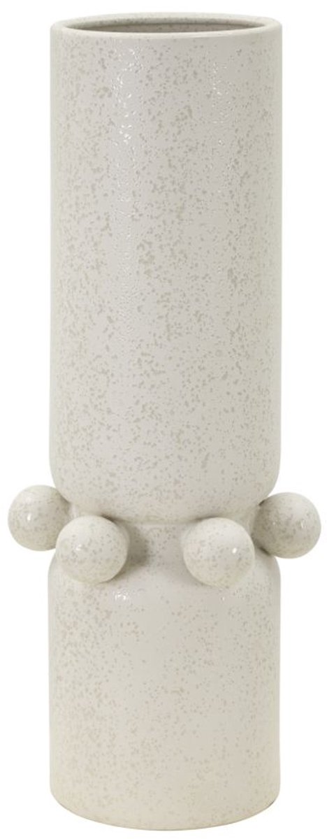 Mauro Ferretti Vaas Bubbles Ø 15,5×41 cm Crème
