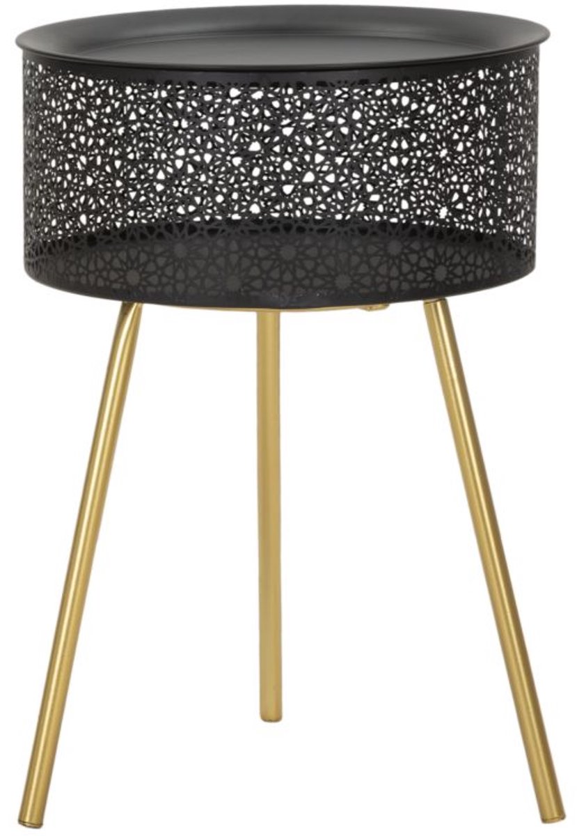 Mauro Ferretti Tafel Blacky Ø 35×50 cm Goud