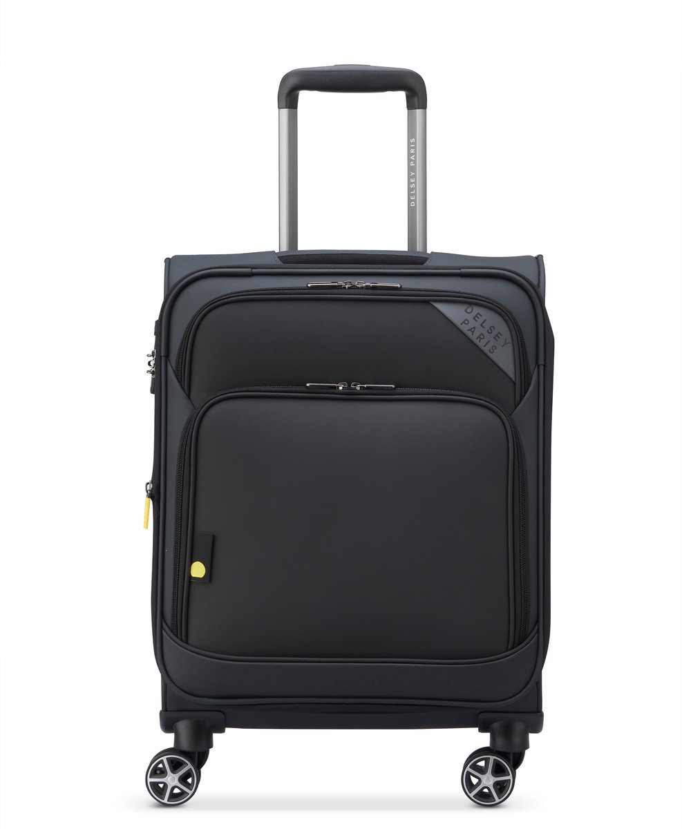 DELSEY Nolwenn Handbagage Koffer 55 cm Expandable TSA-slot Lichtgewicht 4 Dubbele Wielen - Grijs