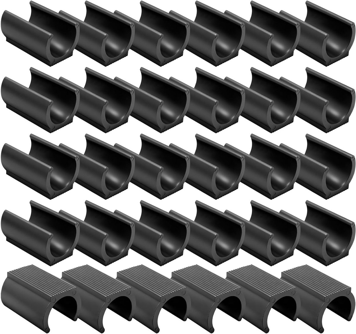 Set van 36 Zitglijders voor Rondbuizen van 25mm - U-vormige Stoelpijp Beschermers voor Vloerbescherming, Geluidsreductie en Ondersteuning van Meubels