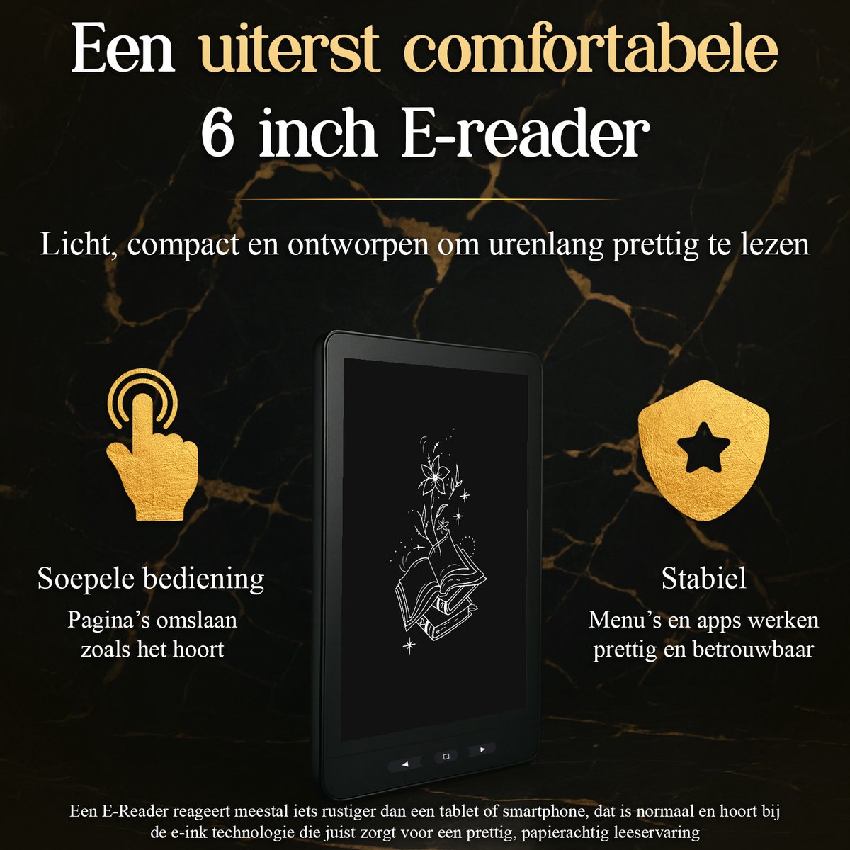 SwayTosh E-Reader Nova Smart 6 inch met Luxe Hoes en Nachtmodus - afbeelding 2
