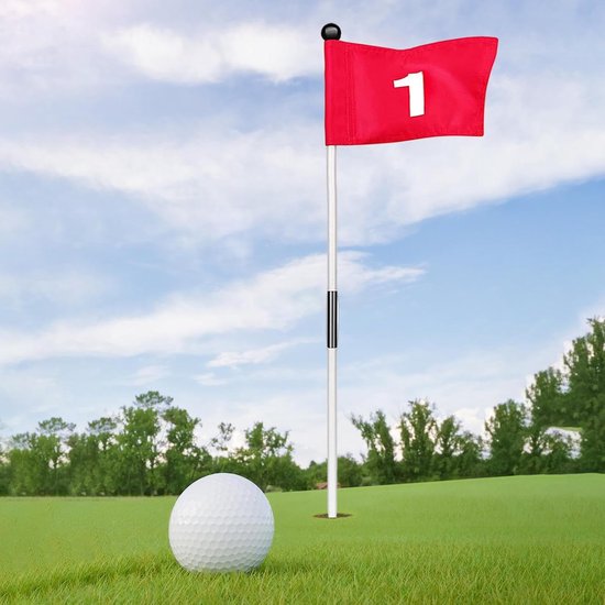 Golf Trainingsset - Oefen Golftas - Baan Aanleggen - Dubbelzijdig Ontwerp - 493 cm - Rood van GOLF — afbeelding 3