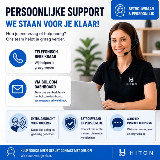 Hiton Kruimeldief snoerloos - Handstofzuiger - Auto stofzuiger - Kruimelzuiger - Oplaadstation - Zwart - 3 opzetstukken