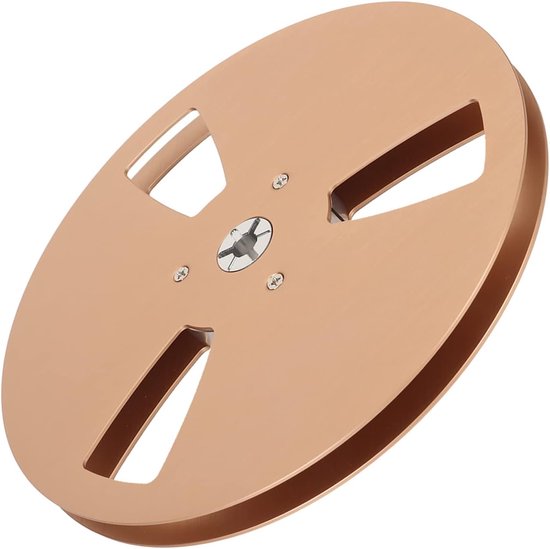 Lege bandspoel - Aluminium spoel - Geluid opnemen - Geluidsreducerend ontwerp - 178 cm - Goud — afbeelding 5