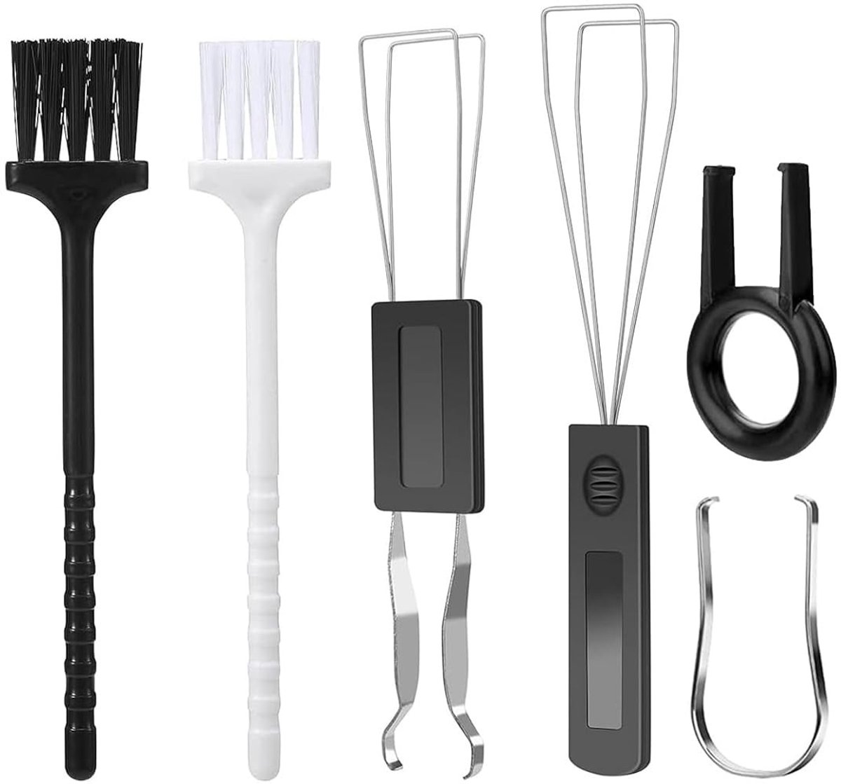 Dailygoods - Gereedschapsset voor Toetsen - Toetsverwijderaar - Handig voor Toetsenborden - 6-delige Set - Reinigingsborstels - Perfect voor Gaming -...