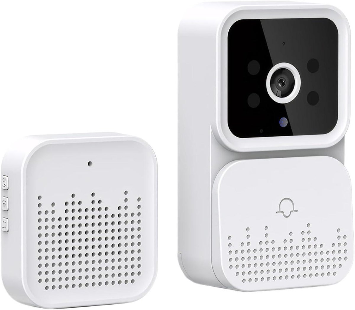 Videodeurbel met camera - Slimme deurbel - Veilig thuis - Mobiele notificaties - 116 cm - Zwart
