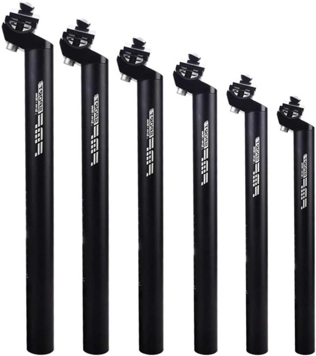 Fiets Zadelpen - MTB Onderdeel - Comfortabel Fietsen - Ultralichte Aluminiumlegering - 286 x 350 mm - Zwart