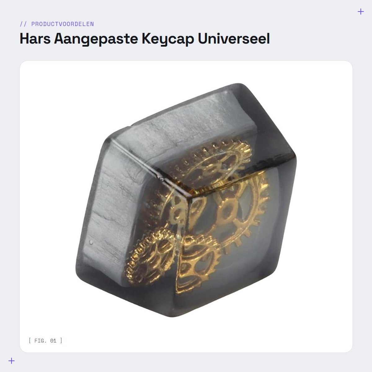 Dailygoods- Keycap Corrosiebestendig - Transparante Keycap - Hittebestendig - Doe-Het-Zelf Keycap - Cartoon Gaming - Klein Formaat