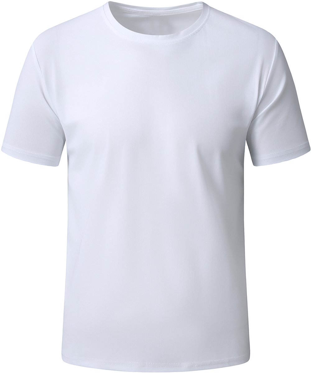 YOUTHUP Heren Sport T-Shirt Outdoor Sneldrogend Ademend Lichtgewicht Wit
