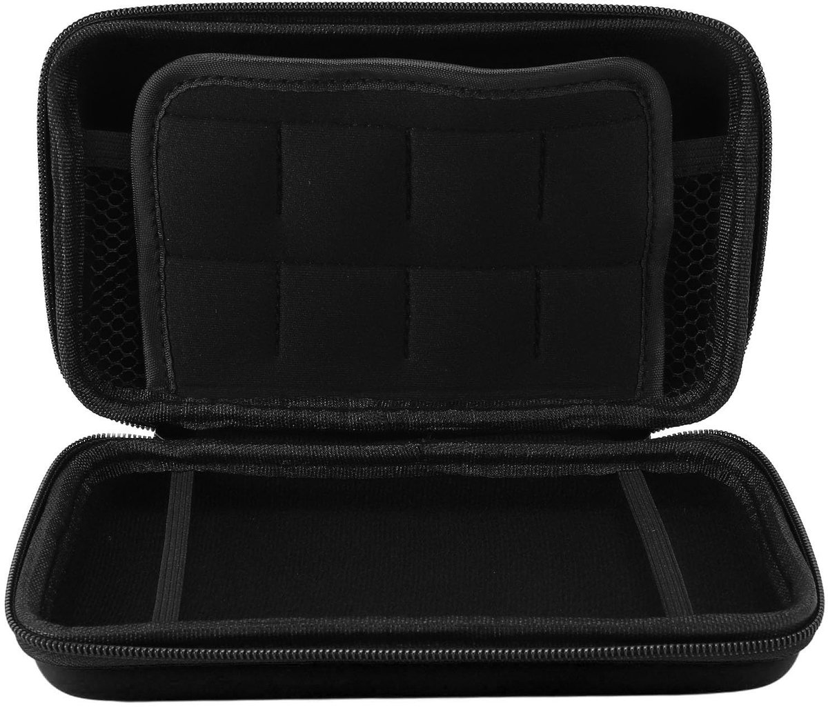 Dailygoods- Draagtas Waterafstotend - Harde Beschermende Tas - Geschikt voor Nieuwe 3DS XL - Extra Opbergruimte - Inclusief Binnenzak voor 8 Games - Gamecase