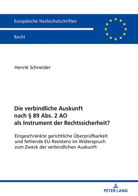 Europaeische Hochschulschriften Recht 6123 - Die verbindlich ... - cover