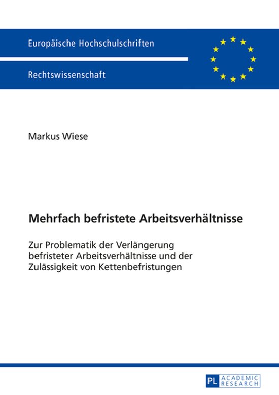 Europaeische Hochschulschriften Recht 5817 - Mehrfach befris ... - cover