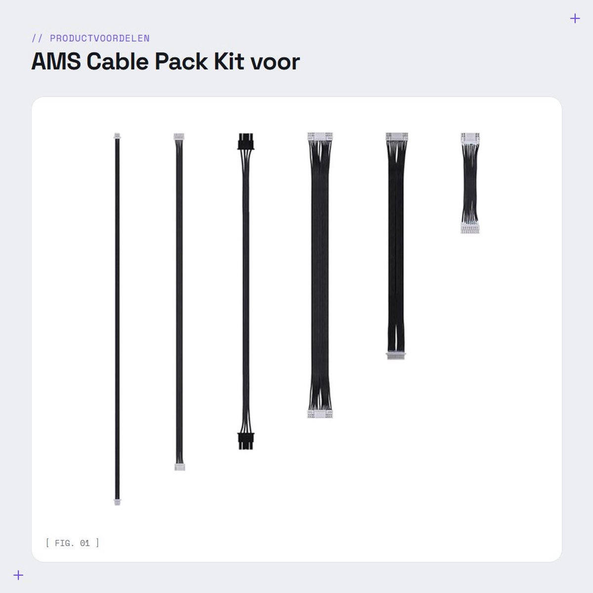 Dailygoods- Kabelset Vervanging voor 3D-printer - Flexibele Kabels - Anti-twist Eigenschappen - Duurzaam - Betrouwbare Onderhoudsoplossing - Verbeterde Printprestaties - Vervangingskabels