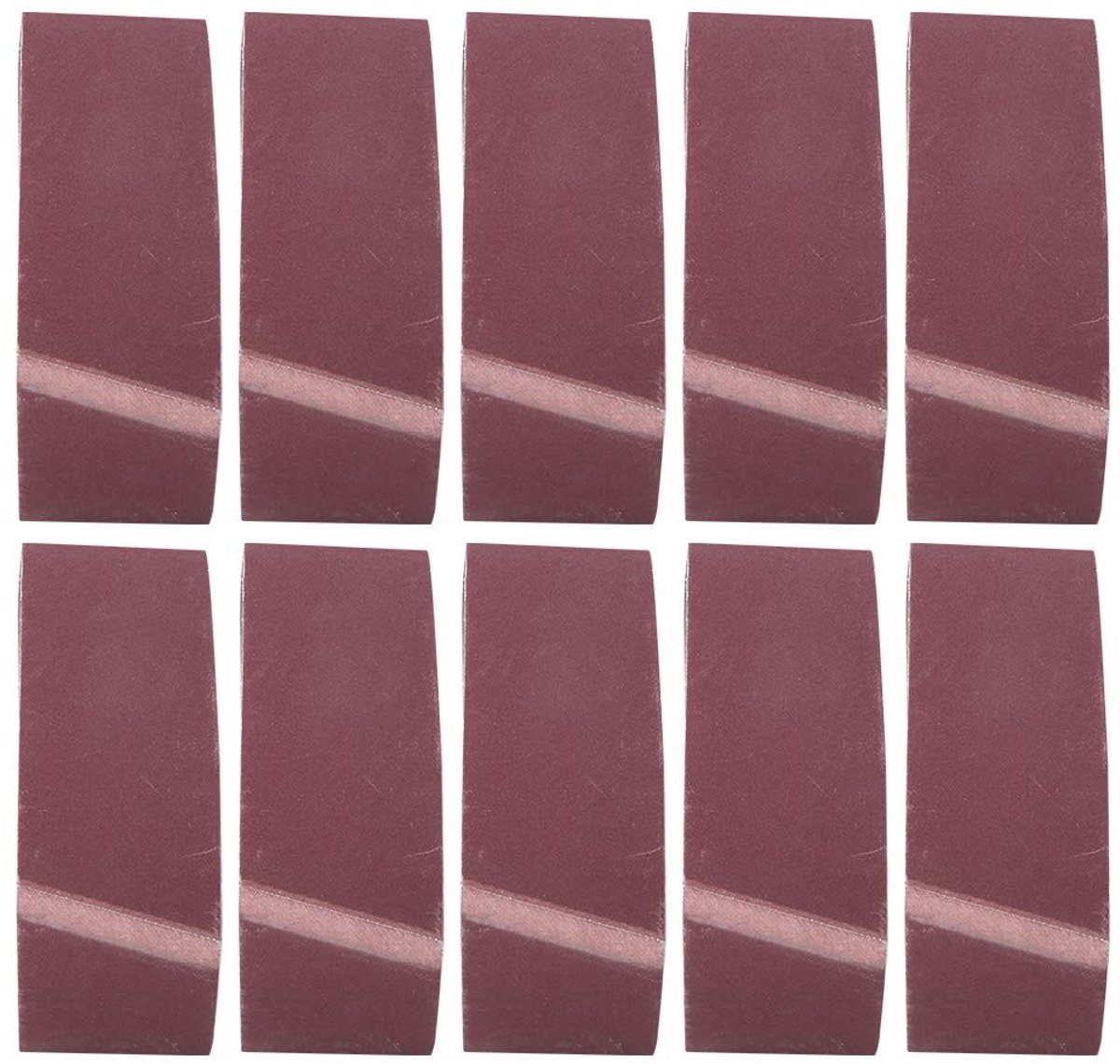 Dailygoods- Schuurband 457x75mm - Schuurbanden Set - Schuurpapier Aluminium Oxide - Schuurbanden voor Hout/Metaal - Schuurbanden 10 Stuks - Premium Materiaal
