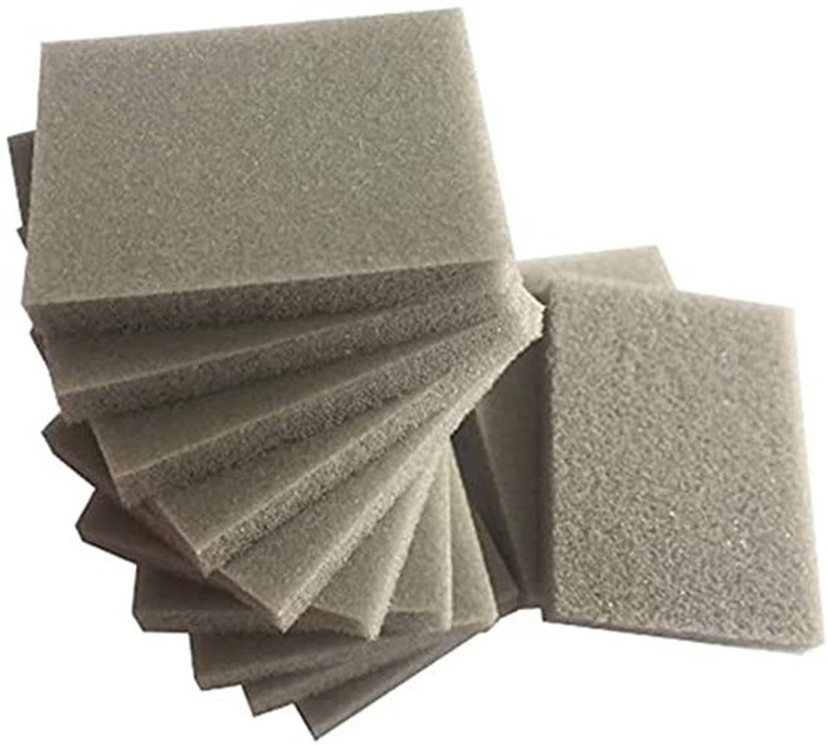 Dailygoods - Schuurspons - Schuurpad - Flexibel en dubbelzijdig - Bruin en crème - Superfijne korrel 800-1000 - Ideaal voor schuren en polijsten - Ges...