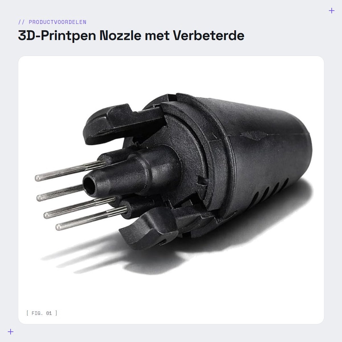 Dailygoods- 3D-printpen Nozzle 1,75mm - Verbeterde Warmtegeleiding - Eenvoudige Vervanging - Veilig Installatieproces - ABS-Materiaal - Geschikt voor 70-80℃ Pentiptemperatuur - 3D-printkop