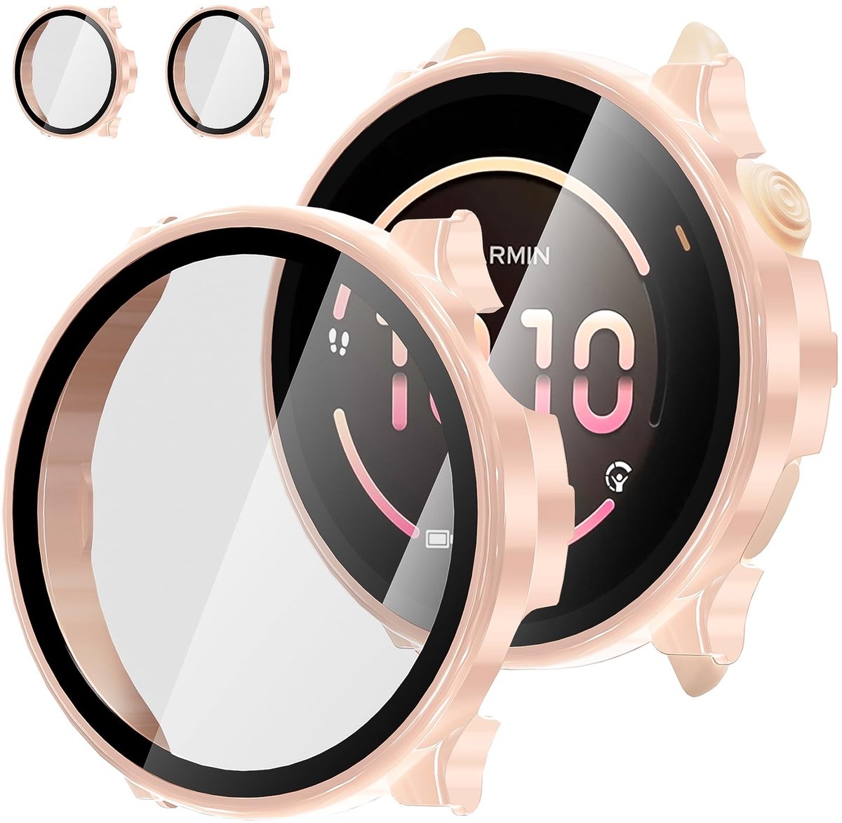 Dailygoods - Beschermhoes voor Smartwatch van Gehard Glas, 2 Stuks