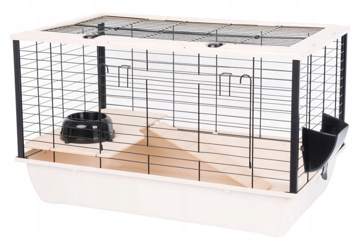 Inter-Zoo Bunny 80 De Luxe - Konijnenkooi - 78 x 48 x 50 cm - Beige - Ruime kooi