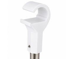 Dakraam Openingshaak Geschikt voor VELUX® Centre Pivot Dakramen – Dakraam Opener – Trekstang Haak – Compatibel met Telescoopstang & Bedieningsstang – 22 mm – Wit