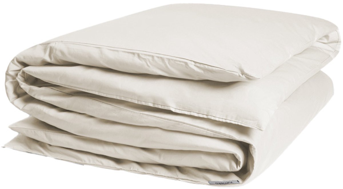 Yumeko dekbedovertrek katoensatijn warm wit 260x240 (zonder slopen) - Bio, eco & fairtrade Warm White