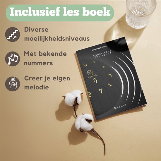Yunava Handpan - 30 cm ø - Meteoriet - Steel Tongue Drum - Hand Klankschaal incl. Lesboek & Beschermtas - Hangdrum — afbeelding 5