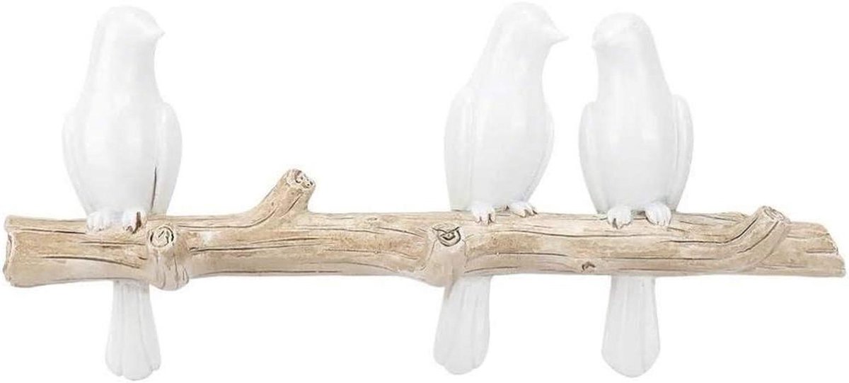 Houten Kapstok - Wandhaak Decoratie - Jassen Ophangen - Vogel Motief - Ruimte Besparend -