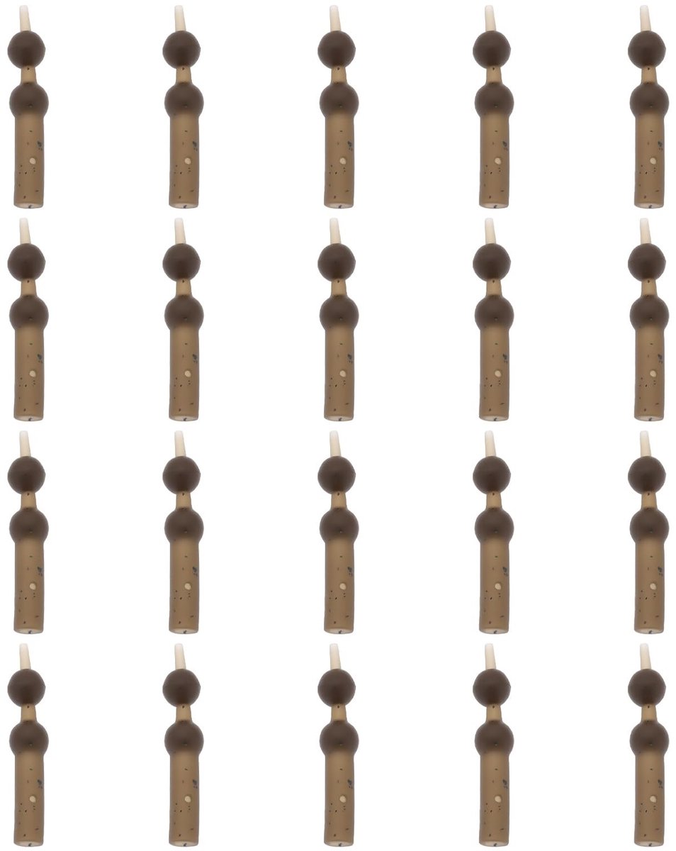 Dailygoods- Helicopter Sleeves 20 Stuks - Rubber - Compatibel met Chod Helicopter Rigs - Vissen - Tackle - Duurzaam - Carp Tackle